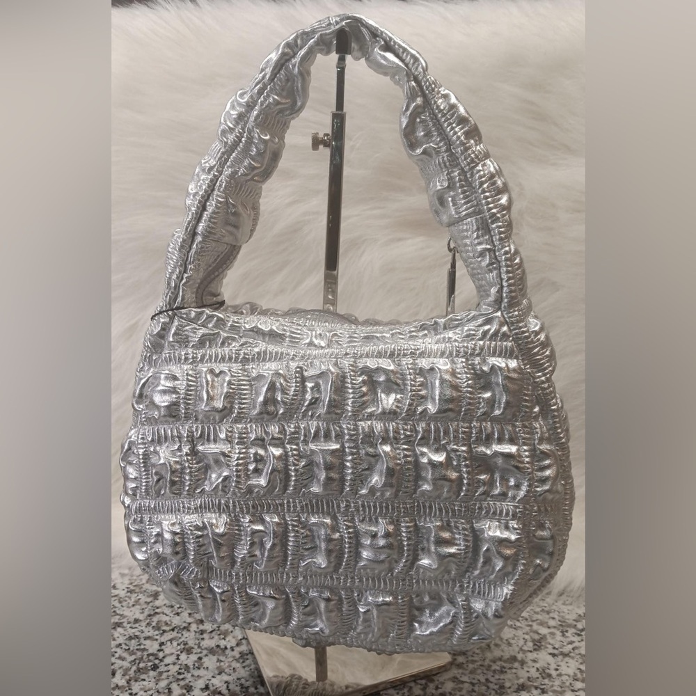 Jason Wu Fay Vegan Leather Bubble Baguette Shoulder Bag